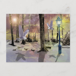 Cartão Postal De Festividades Um livro de histórias Natal