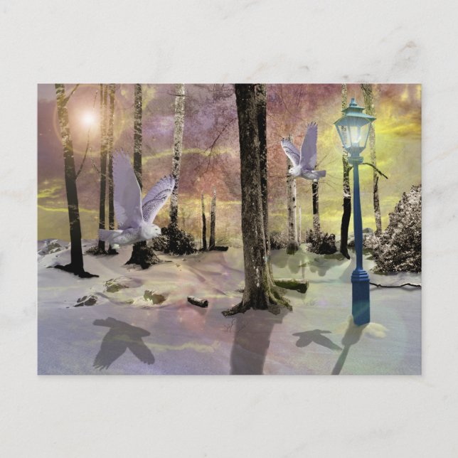 Cartão Postal De Festividades Um livro de histórias Natal (Frente)