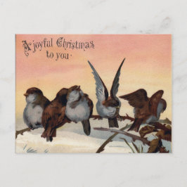 Cartão Postal De Festividades Um Natal alegre