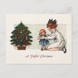 Cartão Postal De Festividades Um Natal alegre - vintage