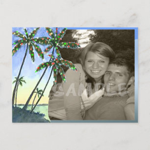 Cartão Postal De Festividades Um Natal costeiro