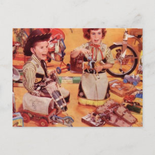 Cartão Postal De Festividades Um Natal De Cowboy