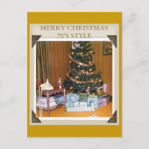 CARTÃO POSTAL DE FESTIVIDADES UM NATAL DOS 70 ANOS