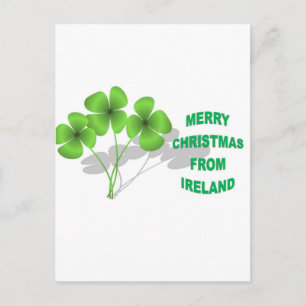 Cartão Postal De Festividades Um Natal Irlandês