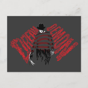 Cartão Postal De Festividades Um Pesadelo na Rua Elm   Demônio do Sonho Freddy