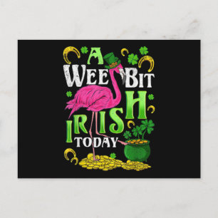 Cartão Postal De Festividades Um Pouquinho Irlandês Hoje Dia de São Patrício Fla