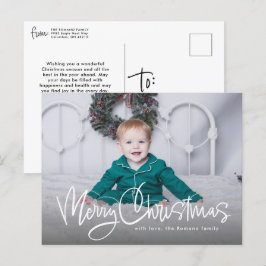 Cartão Postal De Festividades Um roteiro de diversão do Feliz Natal simples, uma