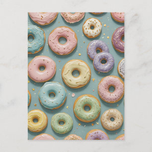 Cartão Postal De Festividades Um Sonho de Rosquinha de Pastel Whimsical