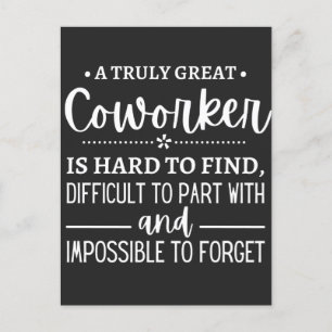 Cartão Postal De Festividades Um verdadeiro colaborador Excelente