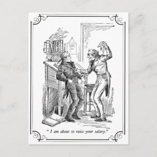 Cartão Postal De Festividades Uma canção de natal do Natal: Levante seu salário