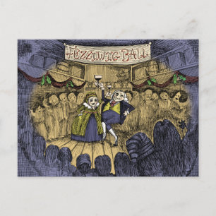 Cartão Postal De Festividades Uma canção de Natal: Fzziwig Ball - Cartão de Féri