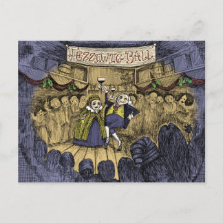Cartão Postal De Festividades Uma canção de Natal: Fzziwig Ball - Cartão de Féri