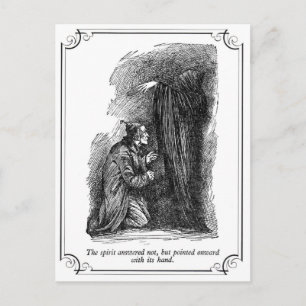 Cartão Postal De Festividades Uma Carol de Natal: O Espírito Respondeu Não