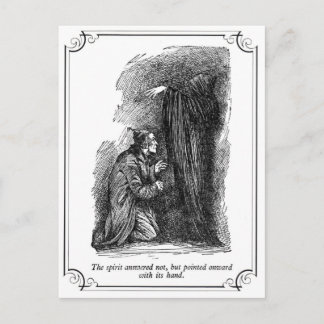 Cartão Postal De Festividades Uma Carol de Natal: O Espírito Respondeu Não
