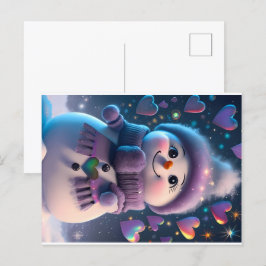 Cartão Postal De Festividades Uma Doce de Neve Puro - Gi de Neve