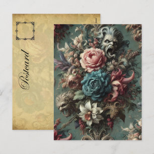 Cartão Postal De Festividades Uma sujeira descontrolada - Design oral gótico