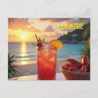 Cartão Postal De Festividades Uma tarde adorável em Bonaire