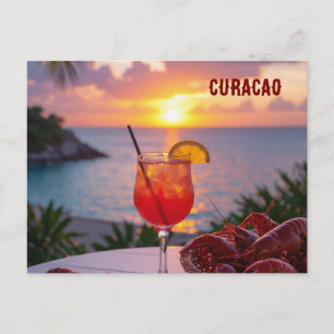 Cartão Postal De Festividades Uma tarde adorável em CURACAO