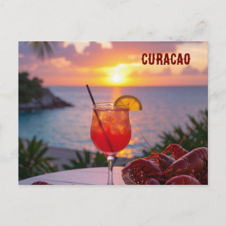Cartão Postal De Festividades Uma tarde adorável em CURACAO 