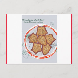 Cartão Postal De Festividades Uma tradição natalícia grega - Melomakarona