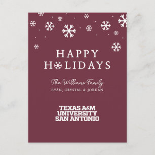 Cartão Postal De Festividades Universidade do Texas A&M - San Antonio