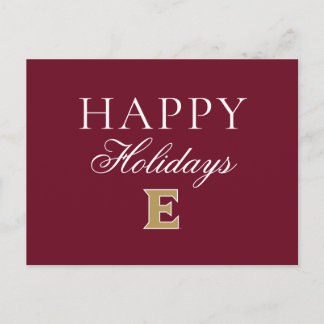 Cartão Postal De Festividades Universidade Elon E