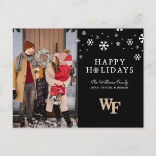 Cartão Postal De Festividades Universidade Wake Forest   WF