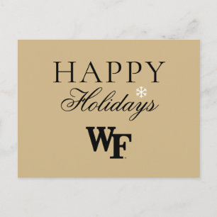 Cartão Postal De Festividades Universidade Wake Forest   WF