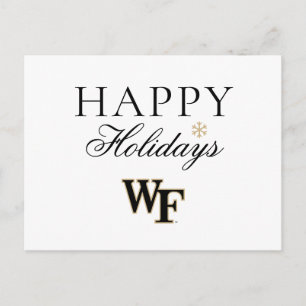 Cartão Postal De Festividades Universidade Wake Forest   WF