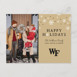 Cartão Postal De Festividades Universidade Wake Forest   WF