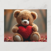 Urso de pelúcia fofo do Dia dos Namorados