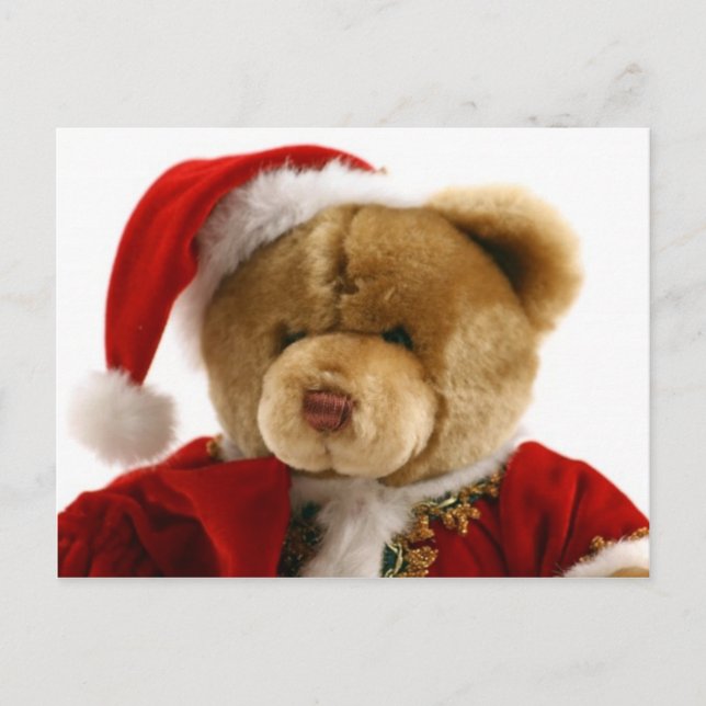 Cartão Postal De Festividades urso natal (Frente)