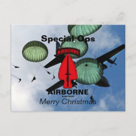 Cartão Postal De Festividades USSASOC Special Ops Veterans Vets Patch postais