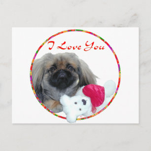 Cartão Postal De Festividades Valentine de Pequim
