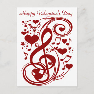 Cartão Postal De Festividades Valentine's Day Love_Postcard