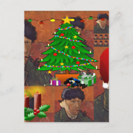 Cartão Postal De Festividades van gogh christmas