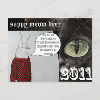 Cartão Postal De Festividades veado-meau