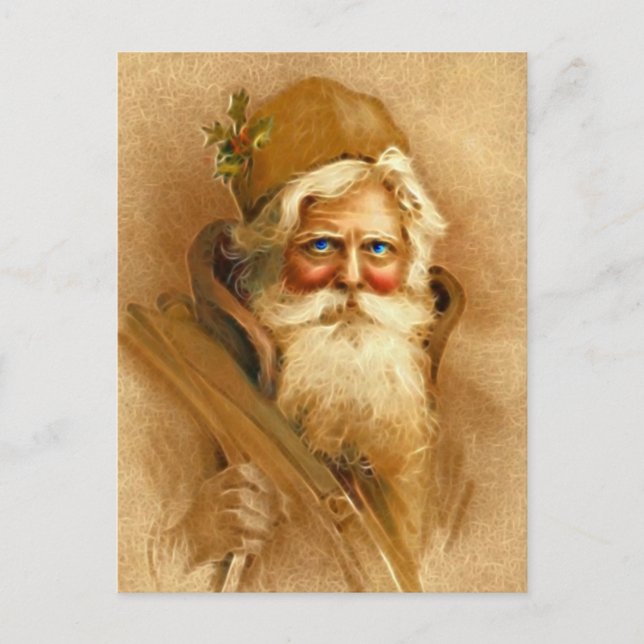 Cartão Postal De Festividades Velho Mundo Papai Noel, St. Nick do Victorian do (Frente)