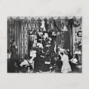 Cartão Postal De Festividades Velho Natal da Moda