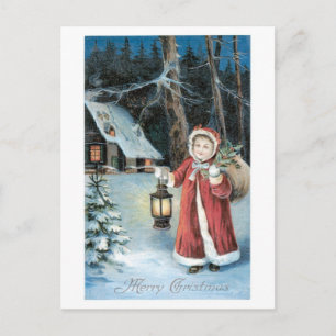 Cartão Postal De Festividades Velho Natal, Papai noel