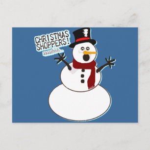 Cartão Postal De Festividades Vendedores de Natal!