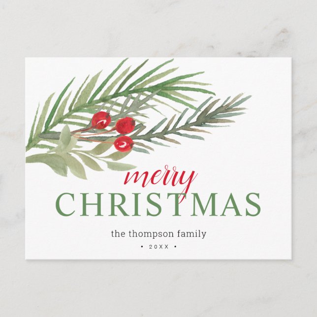 Cartão Postal De Festividades Veneração Festiva de Natal (Frente)