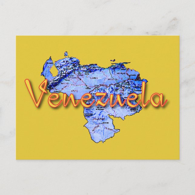 Cartão Postal De Festividades Venezuela (Frente)