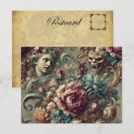 Cartão Postal De Festividades Verdade Afetada - Vitoriano Gótico