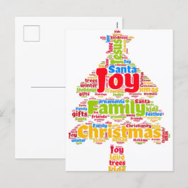 Cartão Postal De Festividades Verdadeiro Significado do Natal, Cartão de Árvore 