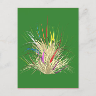 Cartão Postal De Festividades Verde natural com aparência natural