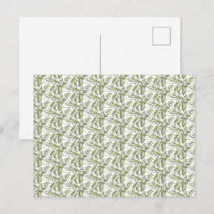 Cartão Postal De Festividades verde primavera
