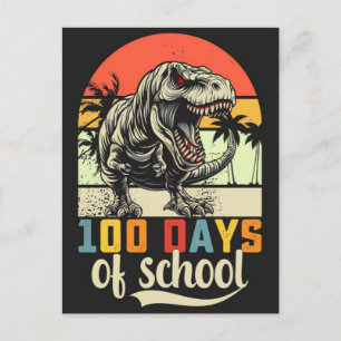 Cartão Postal De Festividades vetor de design de camiseta do 100º dia de aula 20