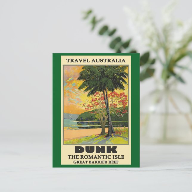 Cartão Postal De Festividades Viagem Austrália, Dunk, (Em pé/Frente)