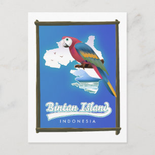 Cartão Postal De Festividades Viagem da ilha de Bintan